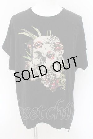 画像: JURY BLACK / ボタニカルスカルイレヘムBIG Tシャツ  ブラック O-24-10-29-028-JU-ts-YM-ZT319
