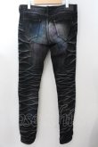 画像2: CIVARIZE / 立体加工ストレッチスキニーデニムパンツ 44 ブラックｘブルーｘパープル O-24-11-13-078-CI-pa-YM-ZT205 (2)