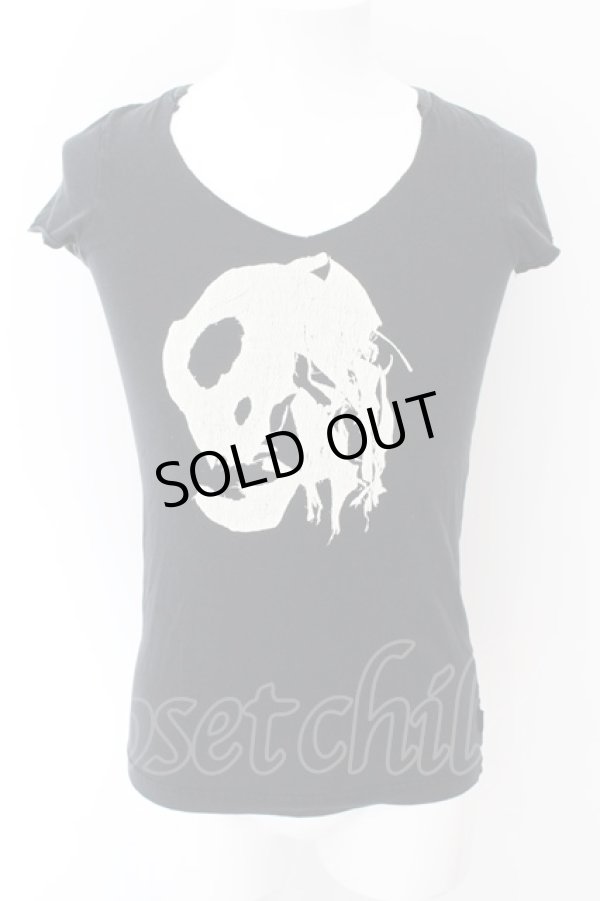 画像1: LGB / GHOST SKULL/HSC Tシャツ 0（レディース） ブラック O-24-11-17-049-LG-ts-YM-ZT270 (1)