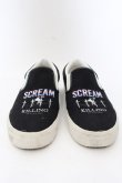画像3: Moonage Devilment(清春) / SCREAM スリッポン  ブラック O-24-11-22-058-Mo-sho-YM-ZT-S002 (3)
