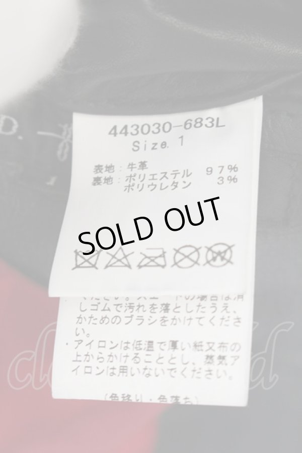 画像4: NO ID. BLACK / カウレザーセミアニリンUKタイプWライダースジャケット 1 ブラック O-24-11-30-012-NO-ou-YM-ML012 (4)