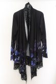 画像1: CIVARIZE / Angerレイヤードレーストッパーフラワーカーディガン 46 ブラックｘブルー O-24-12-26-108-CI-to-YM-ZT108 (1)