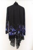 画像4: CIVARIZE / Angerレイヤードレーストッパーフラワーカーディガン 46 ブラックｘブルー O-24-12-26-108-CI-to-YM-ZT108 (4)