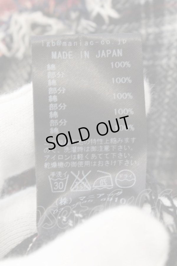 画像5: LGB / SHIRT-G/STL ストールシャツ 0（レディース） レッドｘブラック O-24-12-26-118-LG-sh-YM-ZT102 (5)