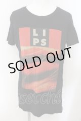 画像: LGB / HSC/M LIPSプロントTシャツ【メンズ3】 3 ブラック O-24-12-29-023-LG-to-YM-ZT138