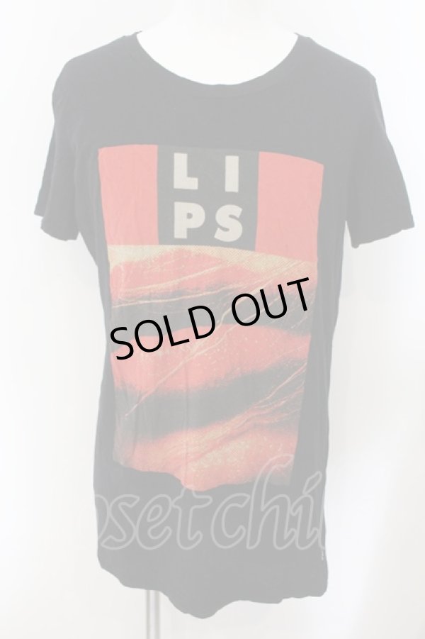 画像1: LGB / HSC/M LIPSプロントTシャツ【メンズ3】 3 ブラック O-24-12-29-023-LG-to-YM-ZT138 (1)