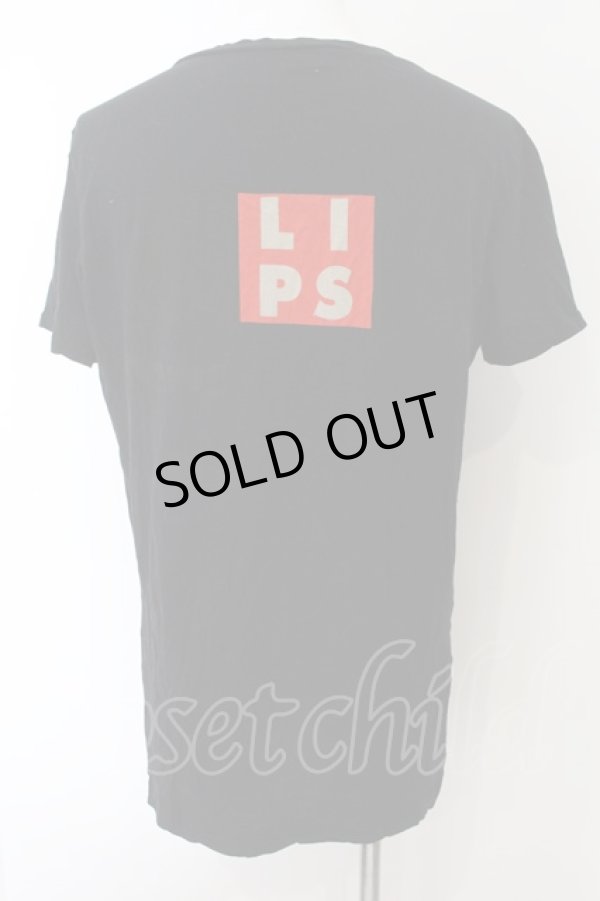 画像2: LGB / HSC/M LIPSプロントTシャツ【メンズ3】 3 ブラック O-24-12-29-023-LG-to-YM-ZT138 (2)