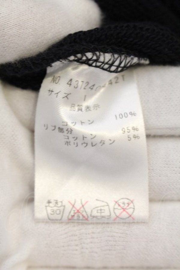 画像4: NO ID. BLACK / サイドZIPプリントプルパーカー 1 ブラックｘゴールド O-24-12-30-035-NO-to-YM-ZT373 (4)