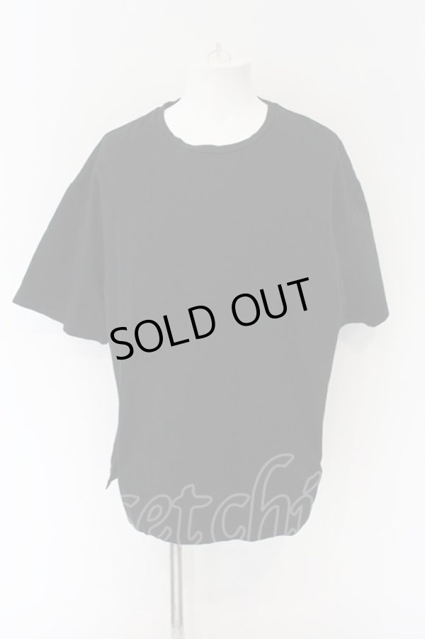 画像1: NO ID. / CパールヴァティシルケットスムースBIG-Tシャツ 2 ブラック O-24-12-30-043-NO-ts-YM-ZT069 (1)