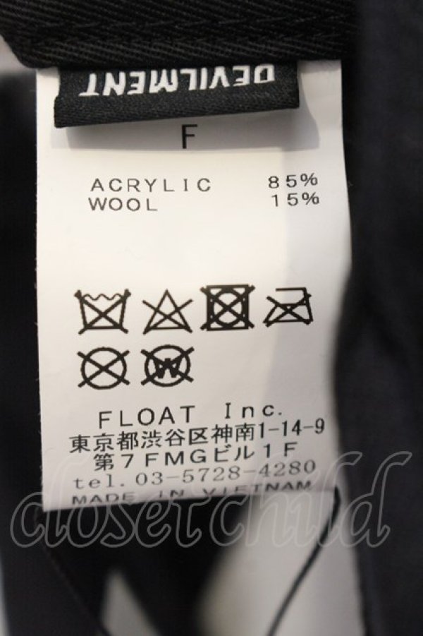 画像5: Moonage Devilment(清春) / EMBROIDERY FLAT VISOR キャップ  ブラック（ネイビー）ｘレッド O-25-01-09-072-Mo-za-YM-ZT134 (5)