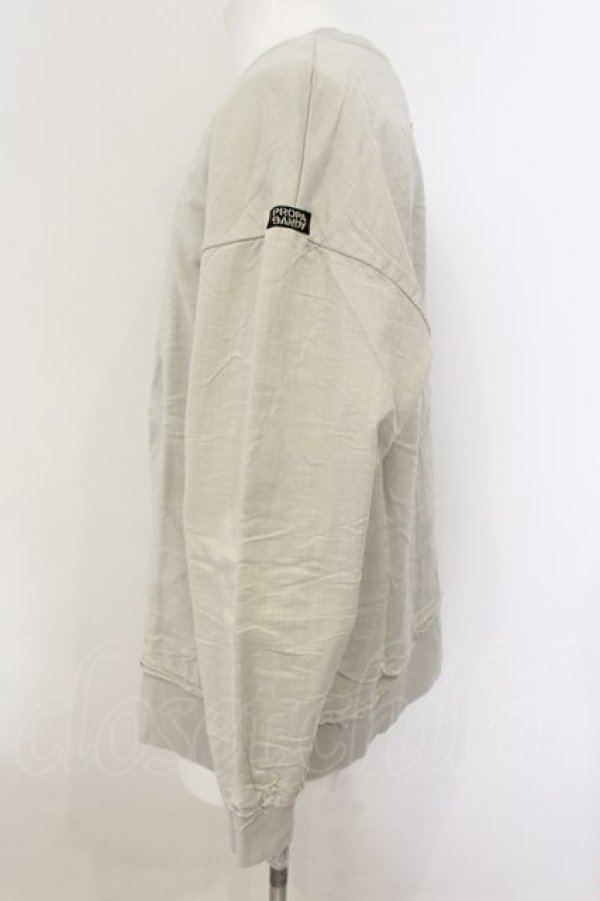 画像2: PROPA9ANDA / ANOVERLAYコラボ ICONIC GAUZE LAYERED スウェット M グレー O-25-01-12-012-PR-to-YM-ZT190 (2)