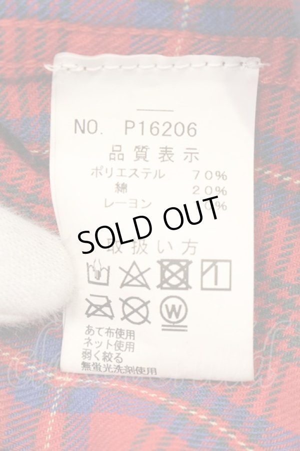 画像4: PROPA9ANDA / ERODED CHECK シャツ M レッド O-25-01-12-013-PR-sh-YM-ZT189 (4)