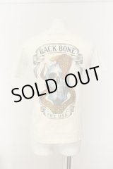 画像: BACK BONE / スネークプリントTシャツ S ホワイト O-25-01-17-020-BA-ts-YM-ZT120
