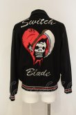 画像1: SWITCHBLADE / HEART SKULL ブルゾンジャケット S ブラック O-25-01-17-026-SW-ja-YM-ZT260 (1)