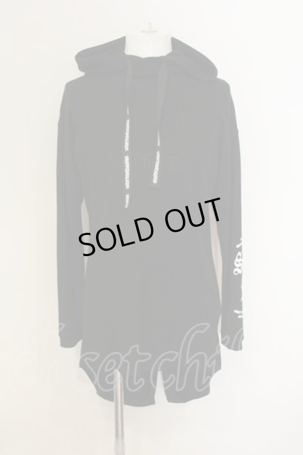 画像1: SWITCHBLADE / SWBL PULLOVER LONG パーカー S ブラック O-25-01-17-027-SW-to-YM-ZT488 (1)