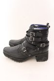 画像3: yosuke / 原宿店×YOSUKE公式SHOP限定コラボ　ベルテッドブーツ 25.5 ブラック O-25-02-01-008-yo-sho-YM-OS (3)