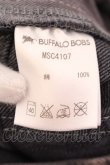 画像4: BUFFALO BOBS / コーティングアニマルデニムパンツ 1 ブラック（ネイビー系） O-25-02-15-035-BU-pa-YM-ZT037 (4)