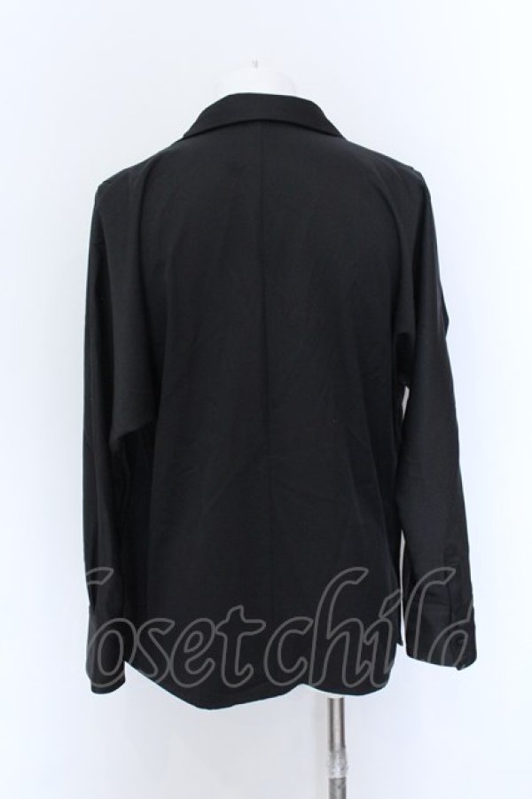 画像4: NO ID. BLACK / カシュクールガウンシャツ ONE ブラック O-25-02-20-013-NO-sh-YM-ZT093 (4)
