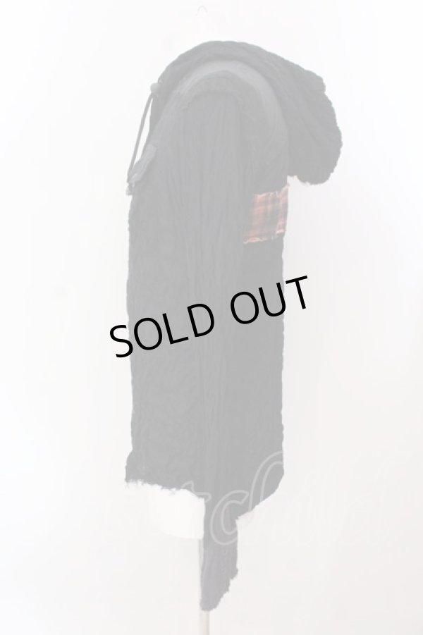 画像2: LGB / SHIRT-G/PK/BACK CROSS　フード付きシャツ レディース1 ブラック O-25-02-23-003-LG-sh-YM-ZT071 (2)
