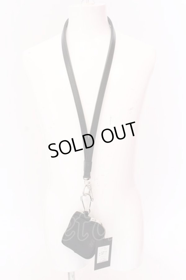 画像1: Moonage Devilment / NECK STRAP & COIN PURSE  ブラックｘシルバー O-25-02-23-048-MO-za-YM-ZT191 (1)