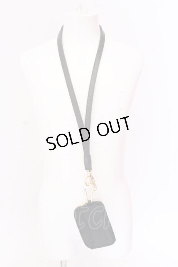 画像1: Moonage Devilment / NECK STRAP & COIN PURSE  ブラックｘゴールド O-25-02-23-050-MO-za-YM-ZT191 (1)