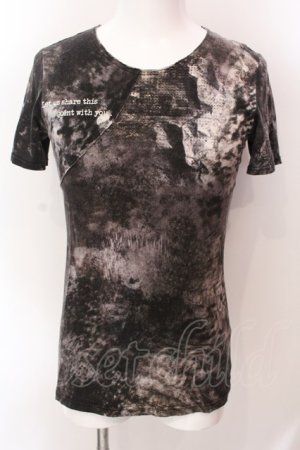 画像: MEMHIM / Printed Tシャツ 1 グレー O-25-02-23-025-ME-ts-YM-ZT071