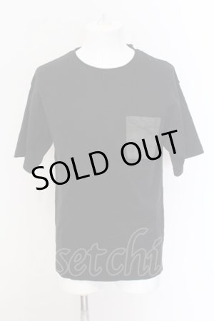 画像: wjk / フェイクスウェードポケットTシャツ 1 ブラック O-25-02-24-009-wj-ts-YM-ZT200