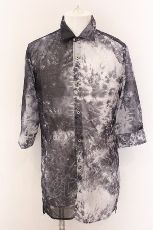 画像: CIVARIZE / Zenith シフォンシャツ F ブラックマルチ O-25-02-24-002-CI-sh-YM-ZT200