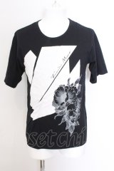 画像: TORNADO MART / ロゴフラワーTシャツ M ブラック O-25-02-24-019-TO-ts-YM-ZT199