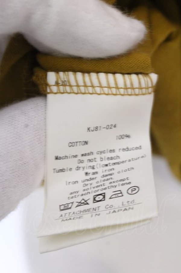 画像3: ATTACHMENT / フレスカ40/－天竺クルーネック半袖Tシャツ 3 マスタード O-25-02-24-022-AT-ts-YM-ZT199 (3)