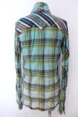 画像4: LGB / SHIRT-G/STD/M　チェックシャツ【メンズ1】 1 グリーン O-25-02-28-056-LG-sh-YM-ZT277 (4)