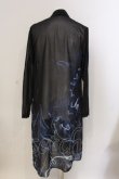 画像2: CIVARIZE / PIKOコラボスモークプリントシフォンカーディガン F ブラックｘブルー O-25-03-09-054-CI-to-YM-ZT378 (2)