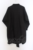 画像2: NO ID. BLACK / BIGロングプリントシャツ ONE ブラック O-25-03-13-059-NO-sh-YM-ZT335 (2)