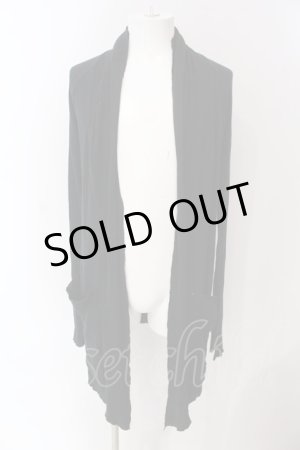 画像: LGB / BACK/CROSS CARDI-1　カーディガン 1（レディース） ブラック O-25-03-16-025-LG-to-YM-ZT247