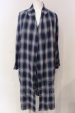 画像1: unrelaxing / ロングシャツガウンカーディガン M ブルー O-25-03-16-026-un-to-YM-ZT330 (1)