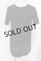 画像: NO ID. / ワッシャーラウンドTシャツ 1 ブラック O-25-03-20-011-NO-ts-YM-ZT011
