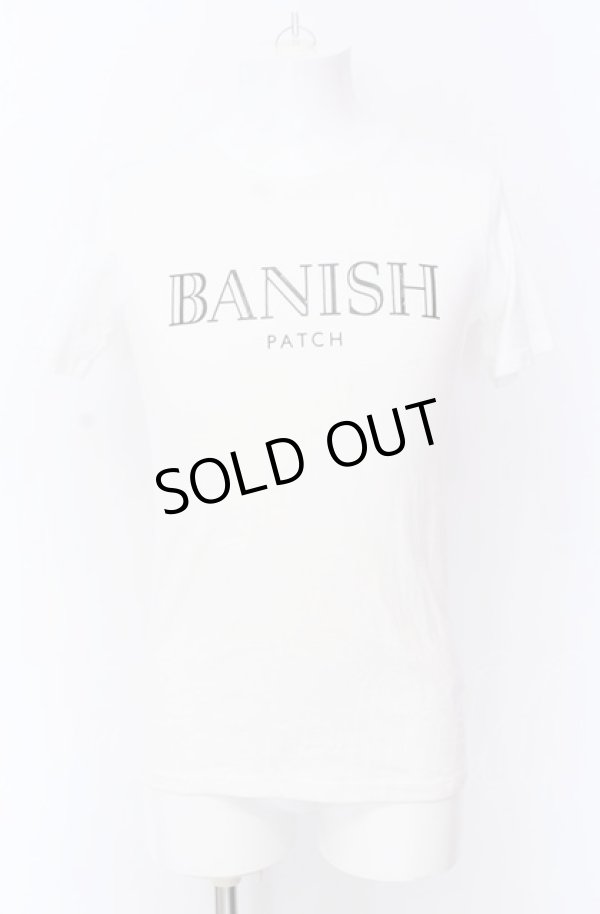画像1: GOSTAR DE FUGA / BANISH ラバーデザインTシャツ 44 ホワイト O-25-04-04-045-GO-ts-YM-ZT252 (1)