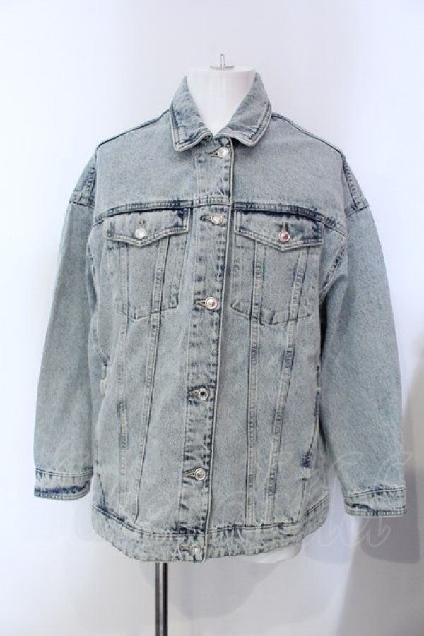 画像1: ZARA / オーバーサイズデニムトラッカージャケット Gジャン EU XL インディゴ O-25-04-06-012-ZA-ja-YM-ZT258 (1)