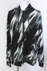 画像: GLIMCLAP / monochrome geometric pattern ラッシュガード L グリーン系 O-25-04-10-076-GC-to-YM-ZT143