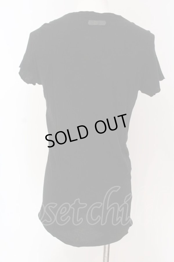 画像2: IFSIXWASNINE / LACE UP/HS/M　ストライプTシャツ【メンズ1】 1 ブラック O-25-04-10-011-IF-to-YM-OS (2)