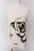 画像1: SEANA / ローズプリントUネックTシャツ L ホワイト O-25-04-10-021-SE-ts-YM-OS (1)