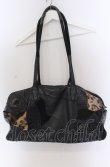 画像8: BLACK HONEY CHILI COOKIE / Honey Pirate's Wappen Bostonバッグ  ブラックｘレオパード O-25-04-11-043-BL-ba-YM-ZT286 (8)