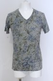 画像1: GOSTAR DE FUGA / Remember VネックTシャツ 46 グレー O-25-04-11-029-GO-ts-YM-ZT313 (1)