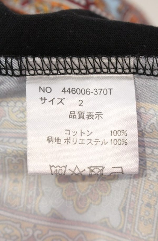 画像3: NO ID. BLACK / ポインテッドスカーフカットソー 2 ブラック O-25-05-18-035-NO-to-YM-ZT0521A (3)