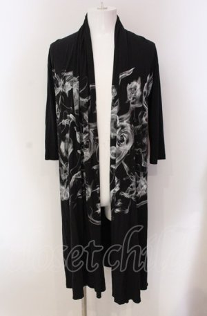 画像: CIVARIZE / Salamander五分袖ロングトッパーカーディガン F ブラック O-25-05-18-041-CI-to-YM-ZT0521A