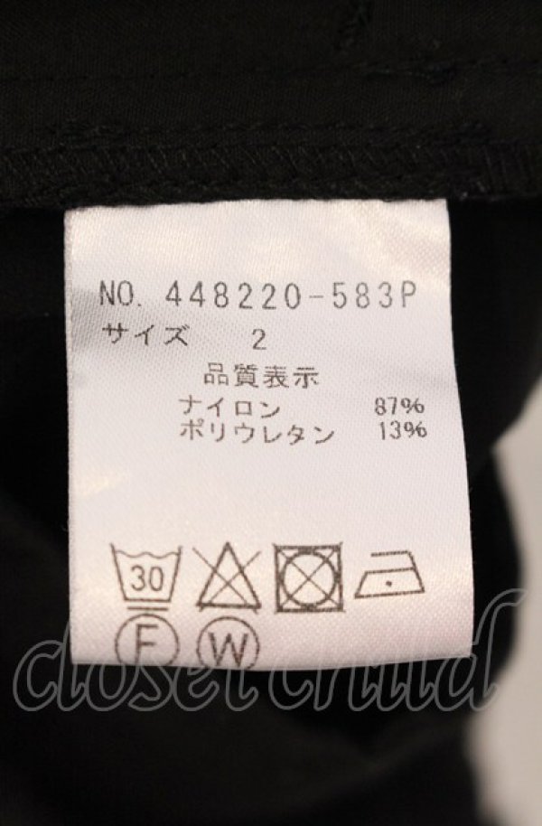 画像4: NO ID. BLACK / ストレッチレイヤードサルエルクロップドパンツ 2 ブラック O-25-05-18-054-NO-pa-YM-ZT0521A (4)