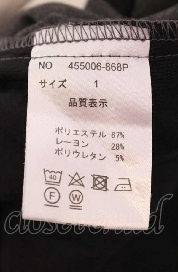 画像3: NO ID. BLACK / フラッタリングバギートラウザーズパンツ 1 ブラックｘグレー O-25-05-18-055-NO-pa-YM-ZT0521A (3)