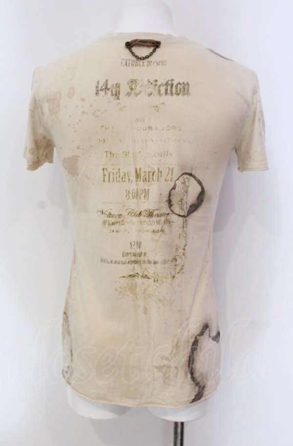 画像2: 14th Addiction / Tシャツ 1 アイボリー O-25-05-18-004-14-ts-YM-OS (2)