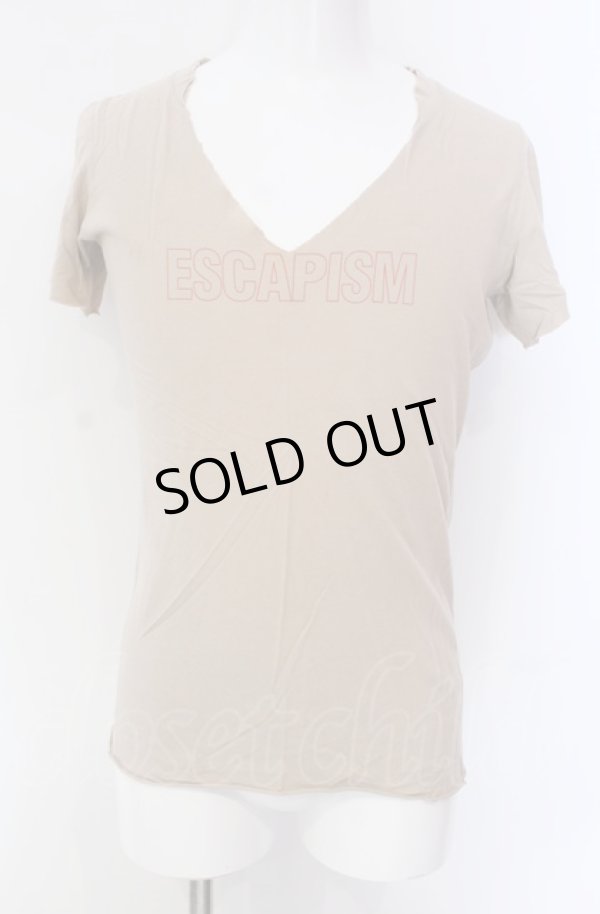画像1: LGB / ESCAPISM/LSV/M Tシャツ【メンズ1】 1 ピンクベージュ O-25-05-18-008-LG-ts-YM-OS (1)