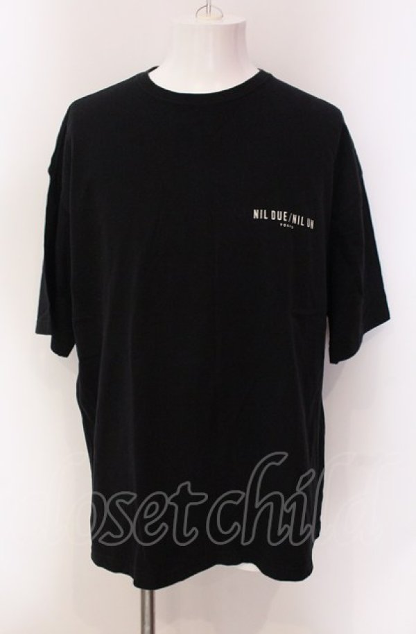 画像1: NIL DUE / NIL UN TOKYO / MARBLE INK Tシャツ  ブラック O-25-05-18-019-NI-ts-YM-ZT0521A (1)